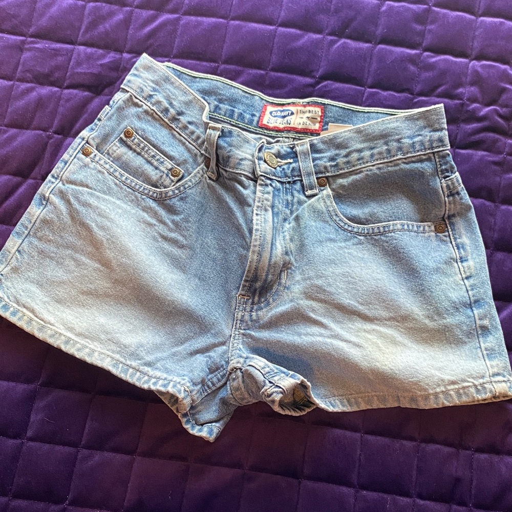 Old Navy Light Wash Denim Jean Shorts - Light Blue, vintage 90’s, 100% cotton